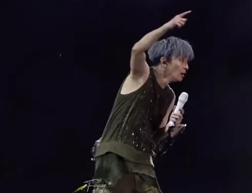 薛之谦在自己的演唱会带头喊“退票”。（互联网）