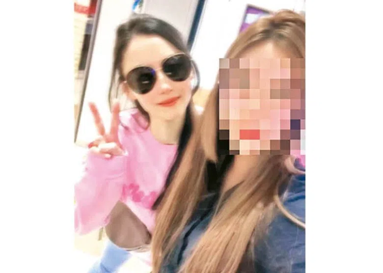 网民贴出与张柏芝在澳大利亚的合照。（互联网）