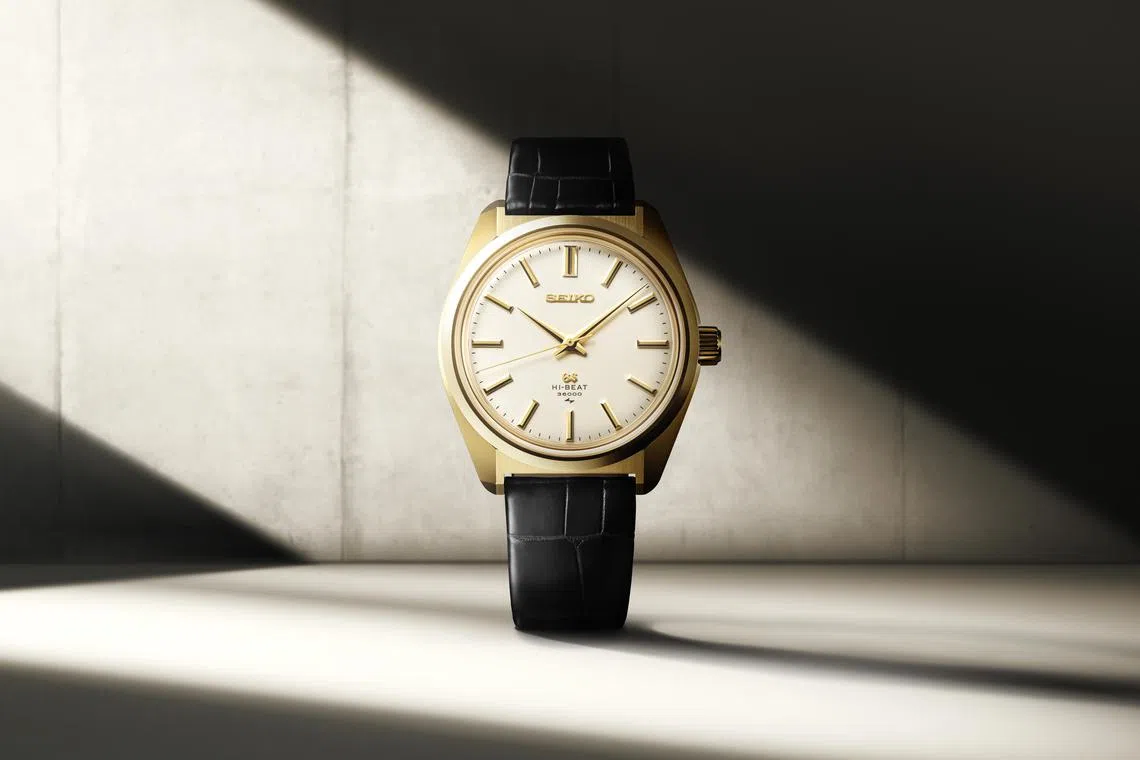 采用18K黄金打造的SLGW004，表盘颜色和字母与原版几乎完全相同。（冠蓝狮提供）