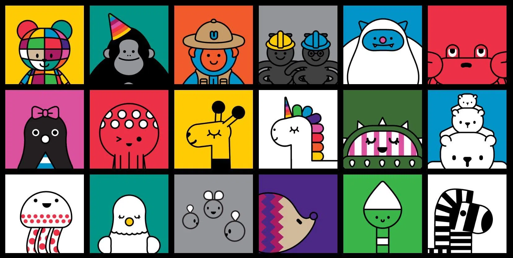 Art-Zoo里有不同的动物角色，各有故事。（取自Art-Zoo官网）