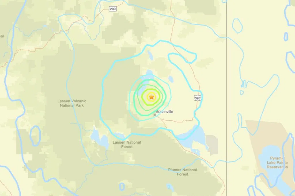 美国加州苏珊维尔发生5.3级地震