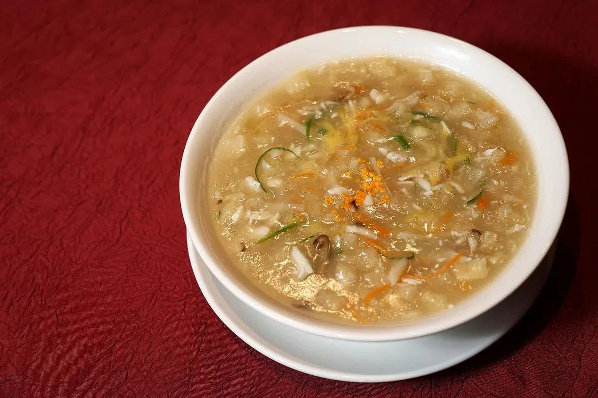 福建菜善用海鲜类食材，比如蟹肉鱼鳔羹。（李健玮摄）