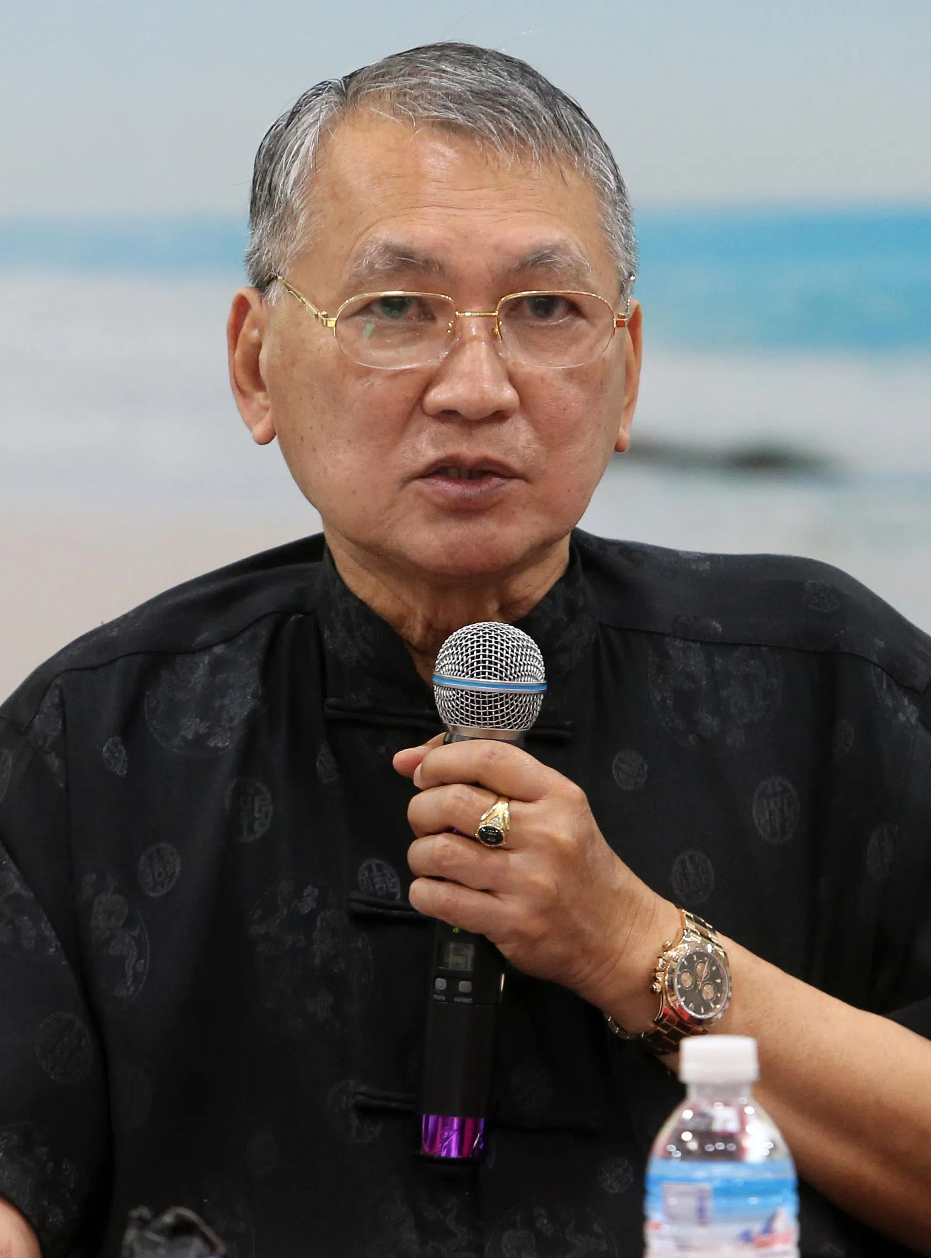 琼州天后宫主席符永平说，已通知高庭取消董事部选举。（档案照片）