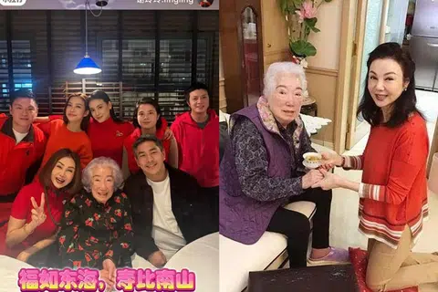 “最强正宫”因王祖贤获天价赡养费  前家婆百岁生日喜同框 