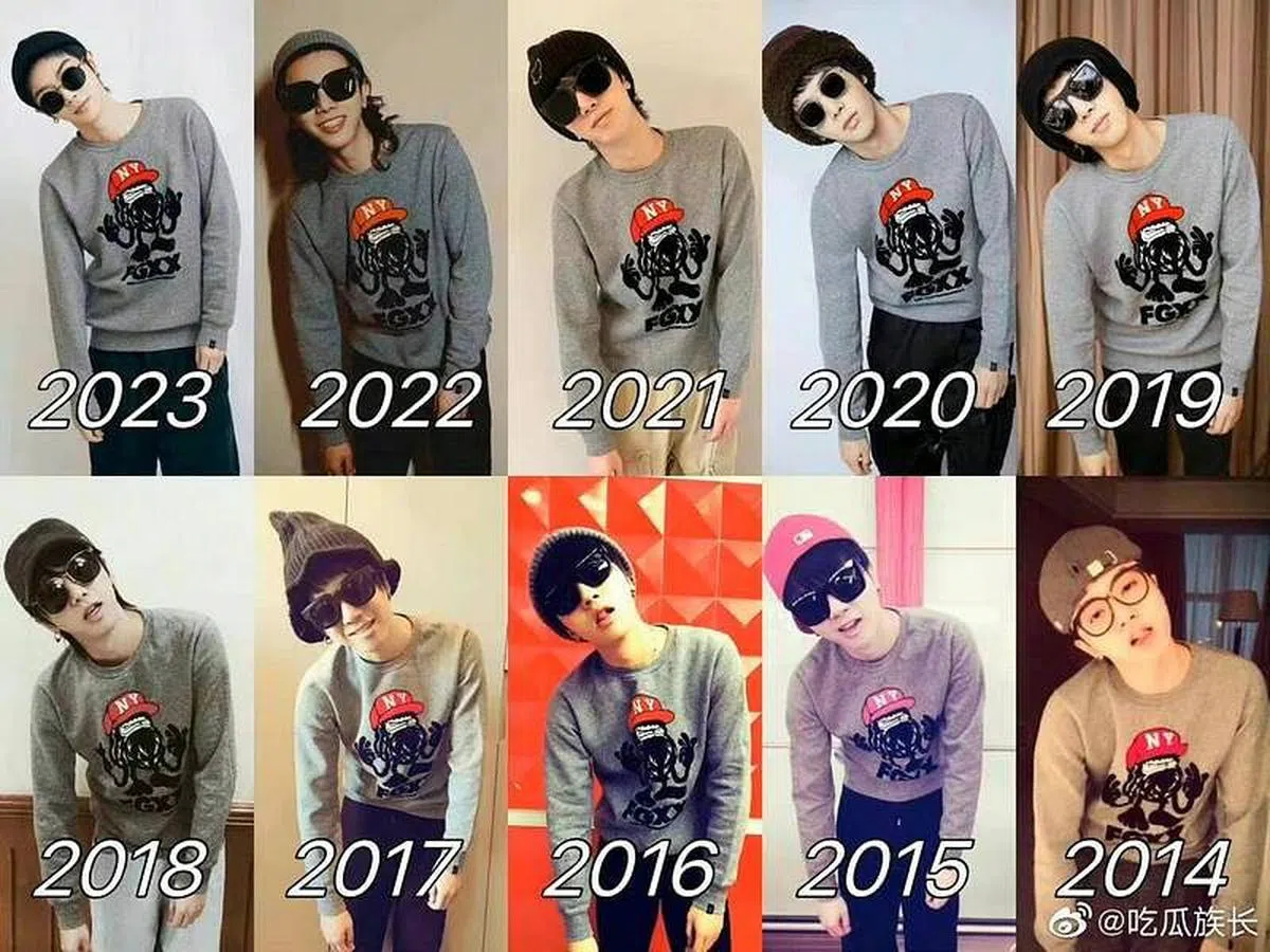 华晨宇每年生日都穿上同一件衣服。（互联网）