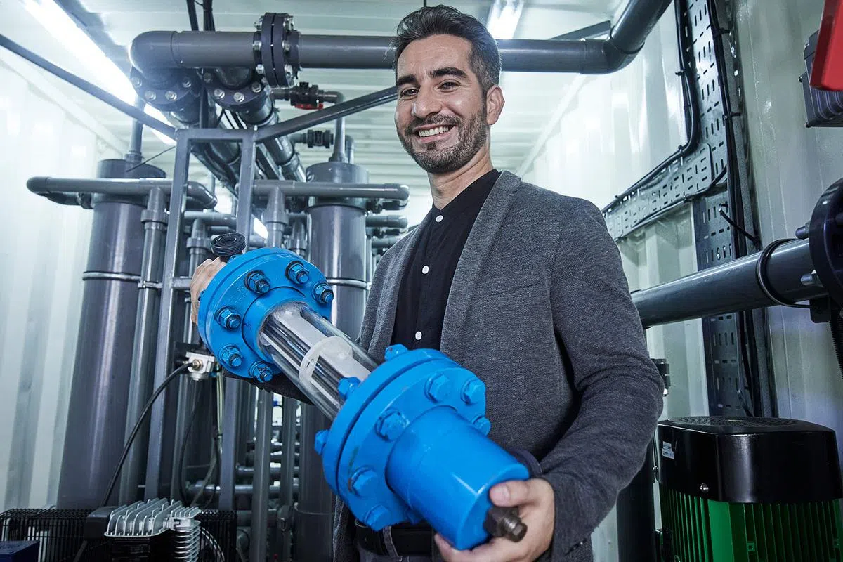 本地起步公司Hydroleap创办人莫哈末，通过企发局的援助，成功进军海外市场。（图/新报业媒体）