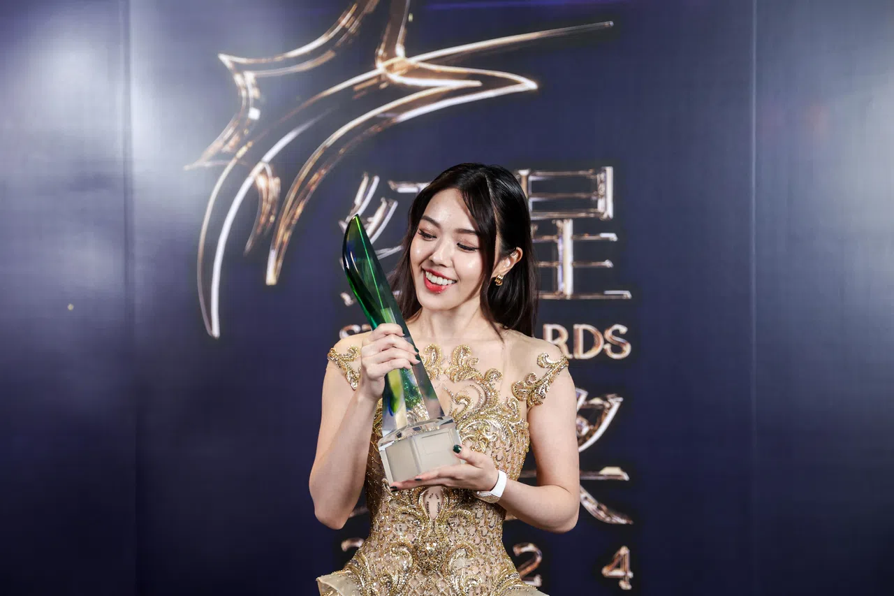 卓芳娴是最佳潜力星奖得主。（白艳琳摄）