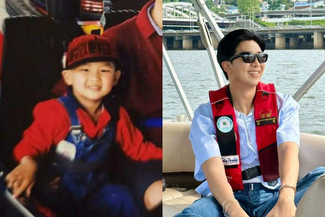 RM小学5年级时写过两首诗。（取自RM IG）