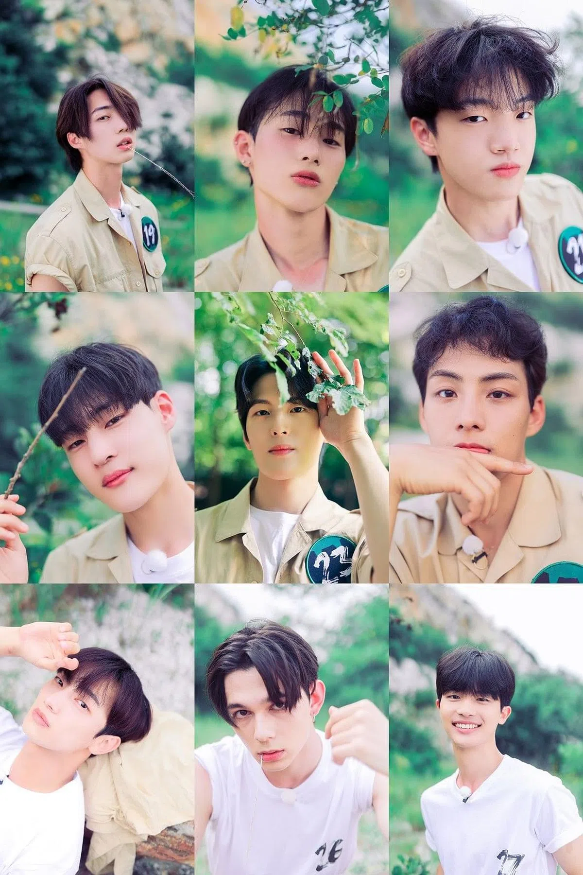 18、19、24、26号都参加过“Produce 101”选秀系列。（官网）