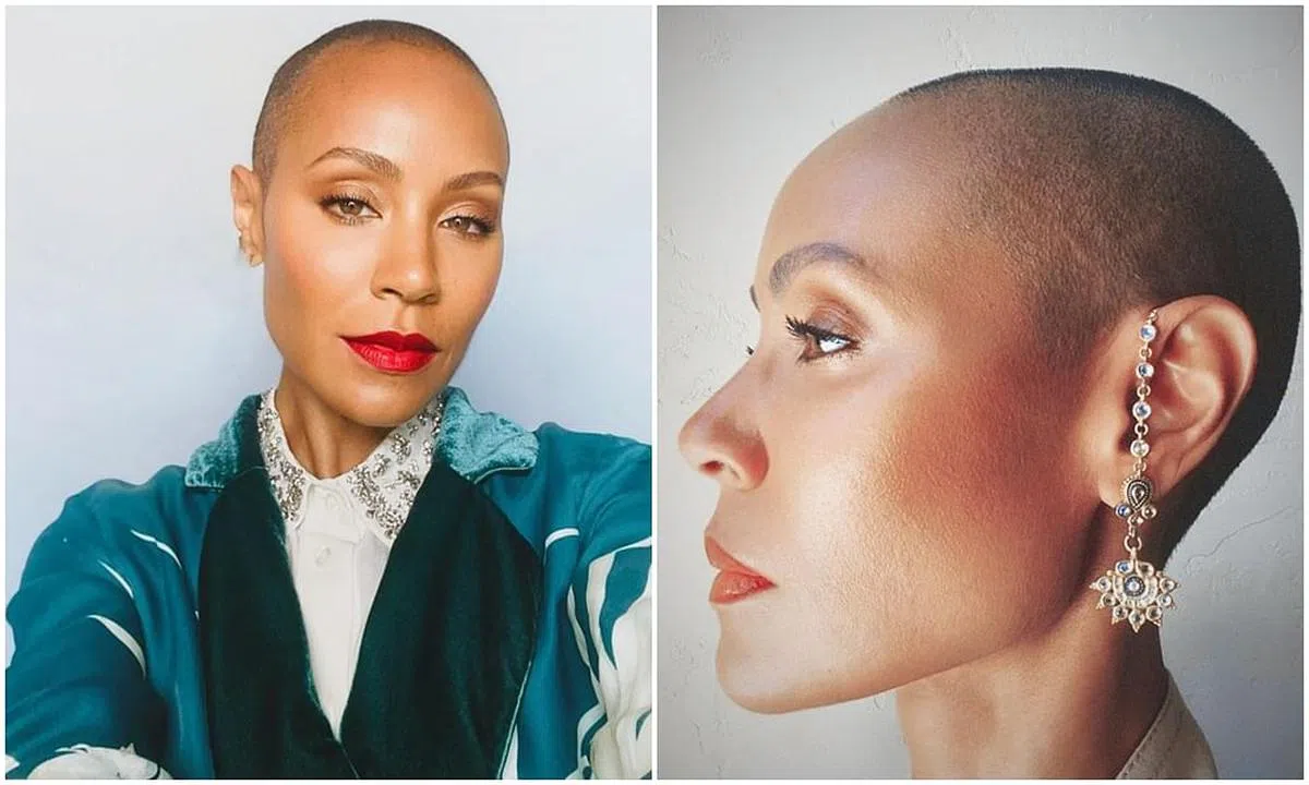 Jada Pinkett Smith自去年7月后，便不避讳在IG分享自己的光头造型。（图/IG）