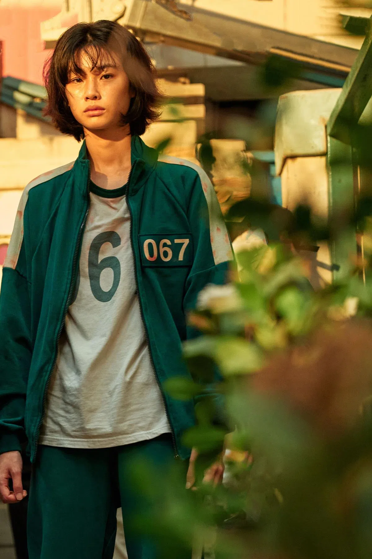 郑好娟凭《鱿鱼游戏》里的脱北者角色爆红。（互联网）