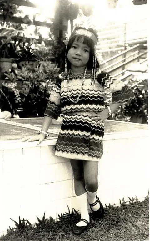 小时候的陈淑珊。（受访者提供）