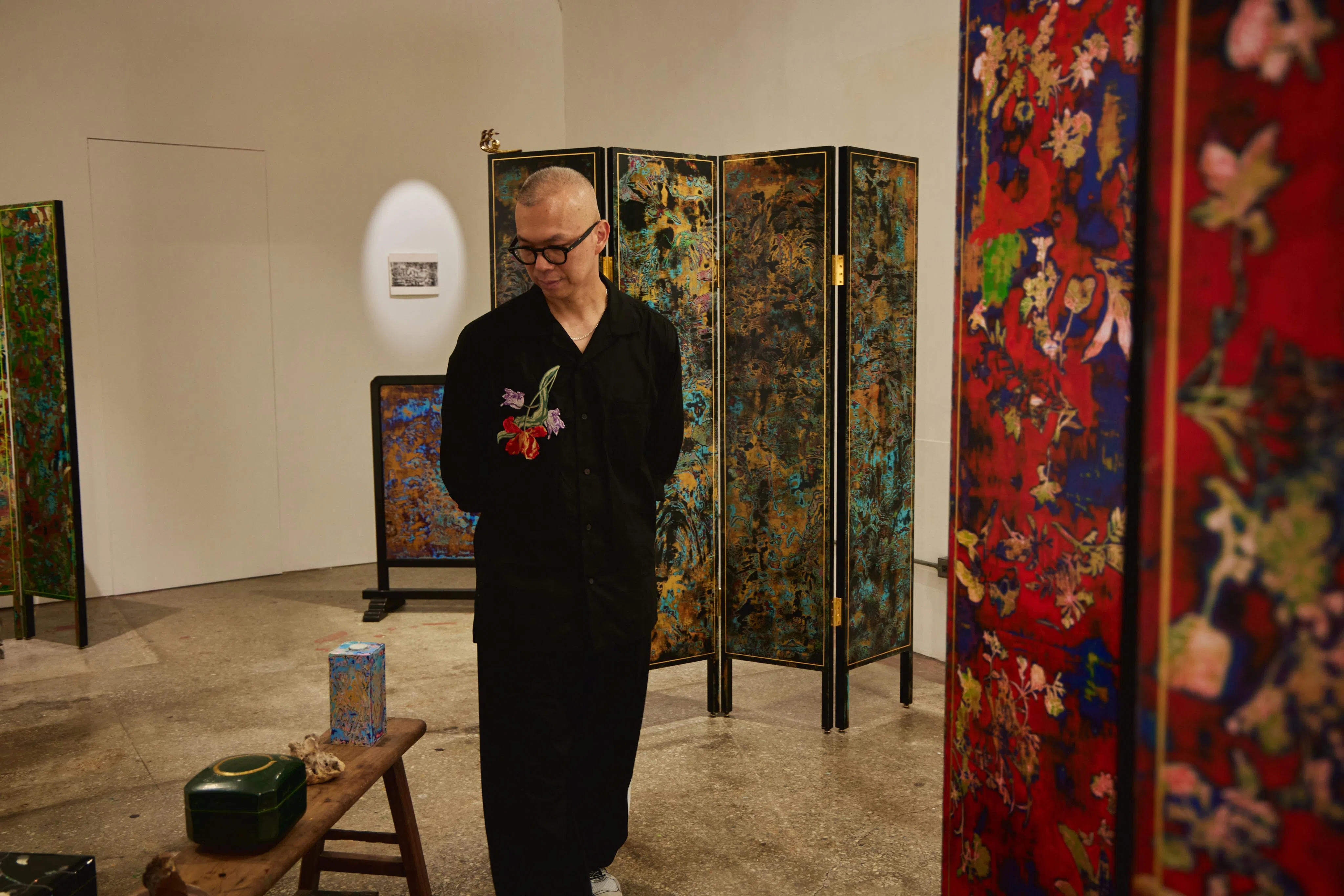 台湾艺术家苏孟鸿在“台北艺术周”期间开放工作室给公众参观。（Art Taipei提供）