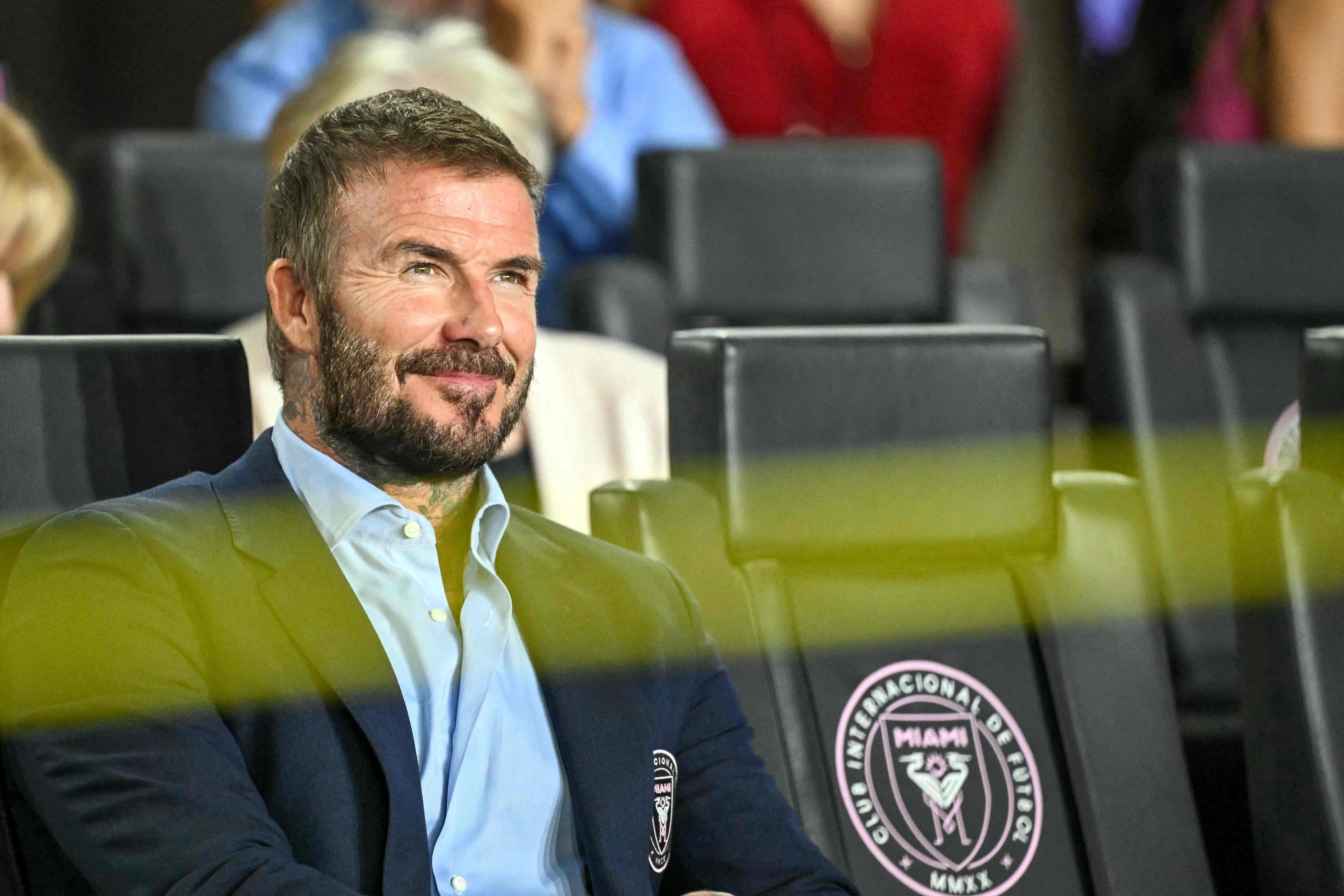 贝克汉姆（图）目前也是美国职业大联盟迈阿密国际队的联合老板，队内不乏梅西等顶级巨星。（法新社）