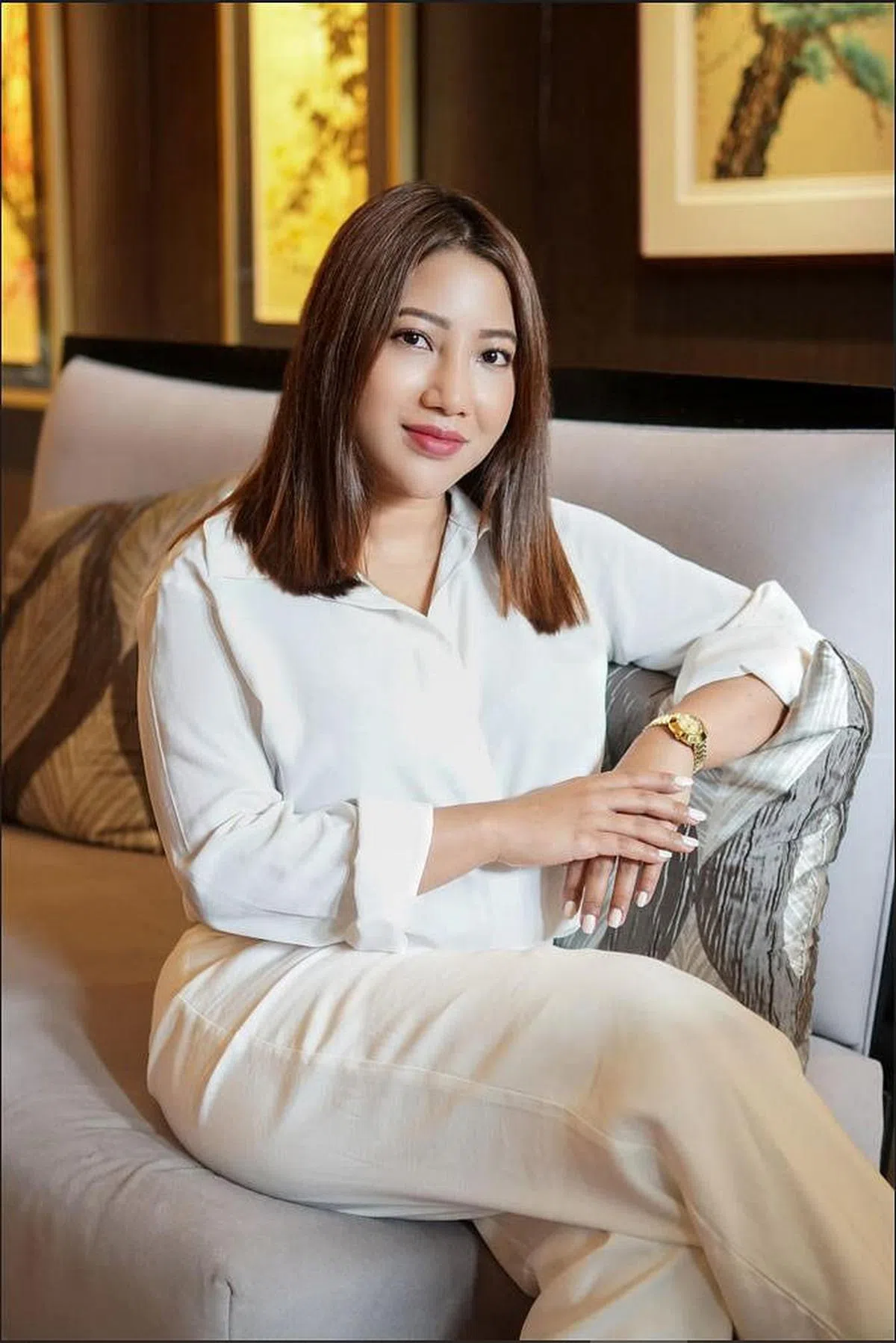 White Pyramid Gallery & Nail Bar创办人阿丽娜。（照片由受访者提供）