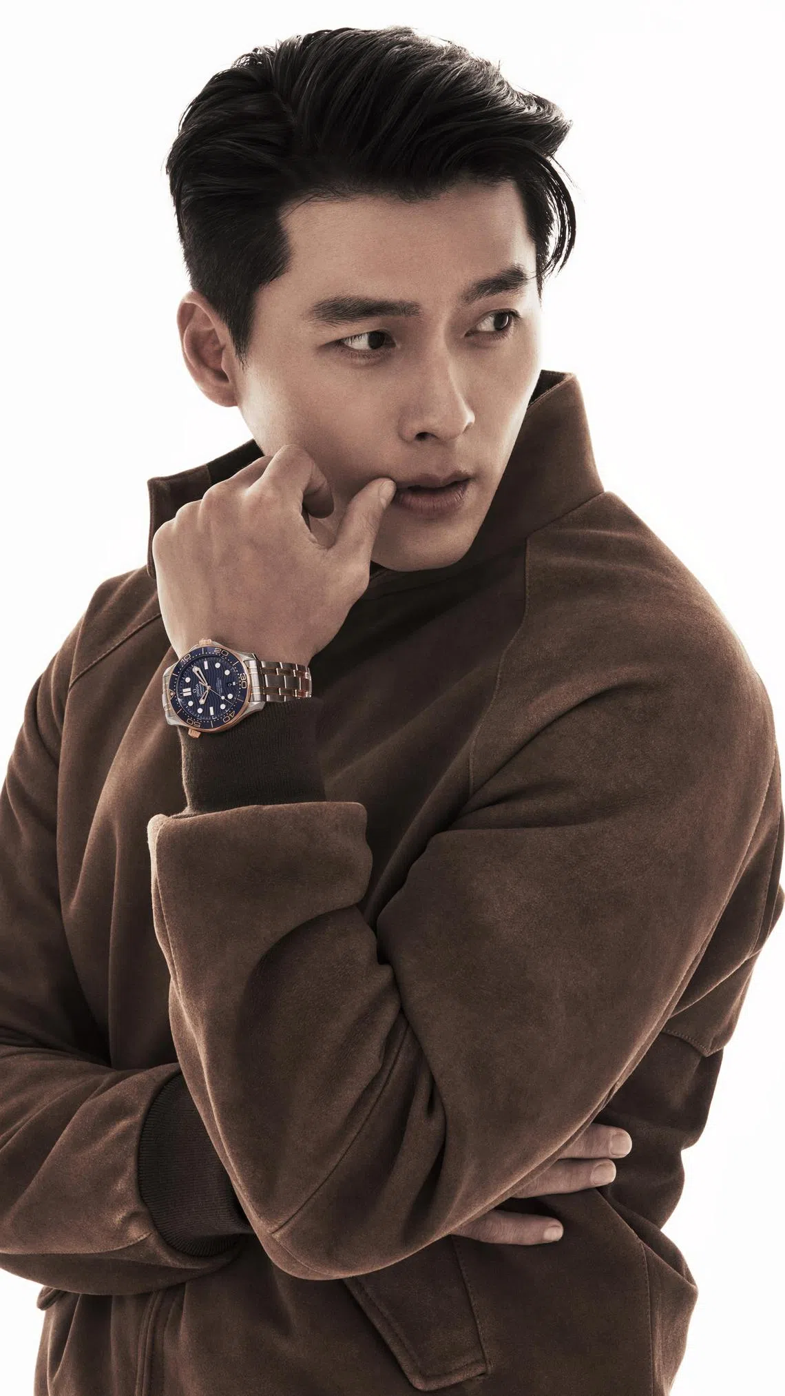 新加入欧米茄大家庭的韩国演员玄彬。（欧米茄提供）