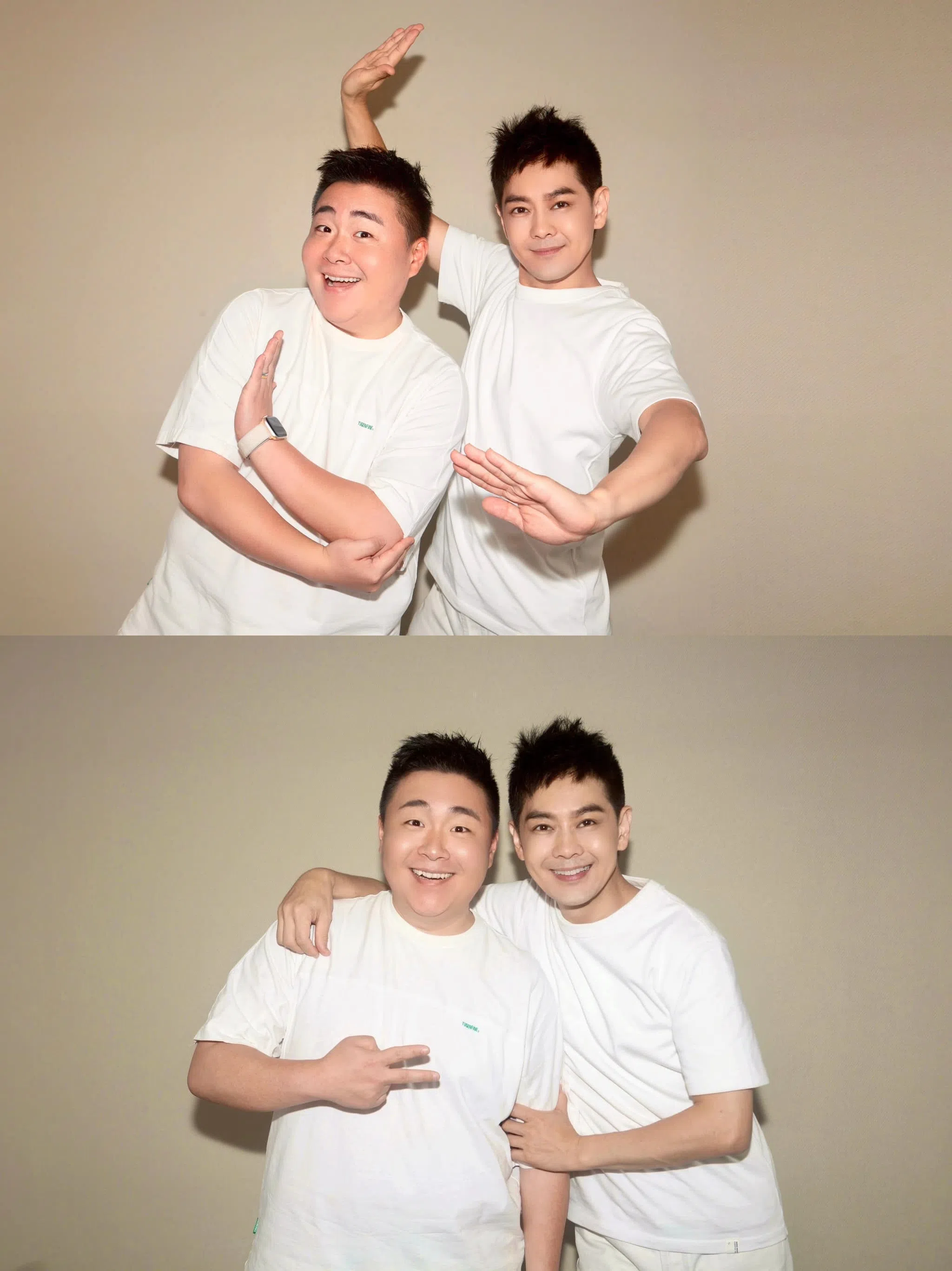 林志颖在社媒晒出与郝劭文的合照。（取自林志颖脸书。）