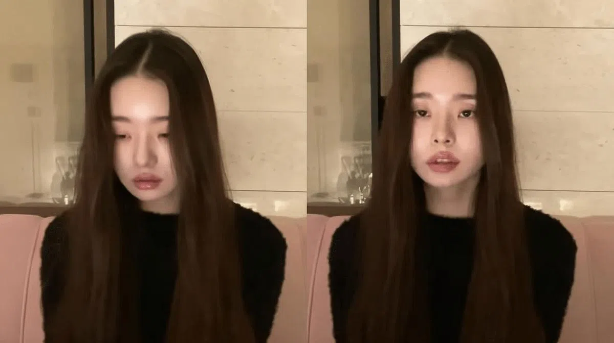 宋智雅透过视频道歉。（图/互联网）