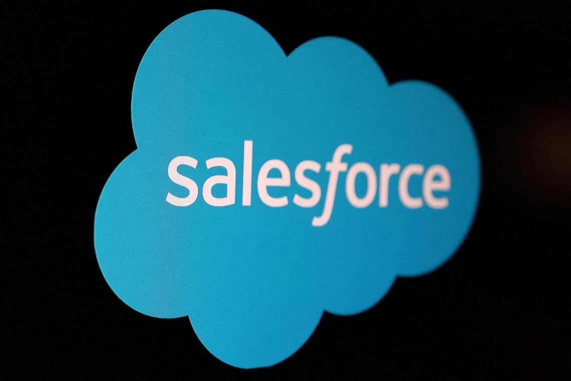 在连续下挫后，Salesforce股价已跌至2023年2月以来最低收盘水平，当时闭市价是161.62美元。（路透社）
