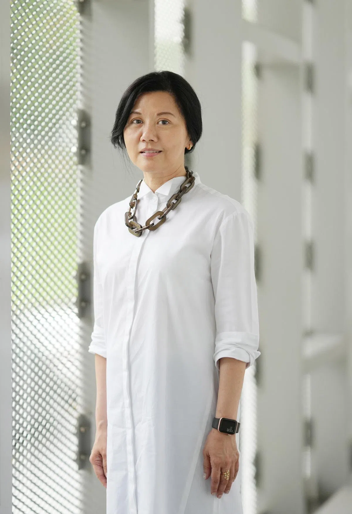 新加坡时尚协会总裁何思敏：协会尤其会专注于帮助业界创建、发展新技能，让时尚业者拓展或转型为革新业者。（谢智扬摄）