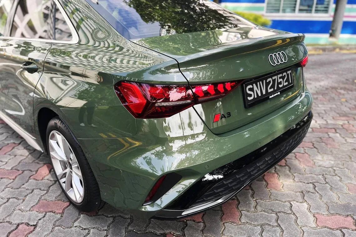 车尾全新保险杠与扩散器层次分明，呼应前脸的运动感。（吴庆康摄）