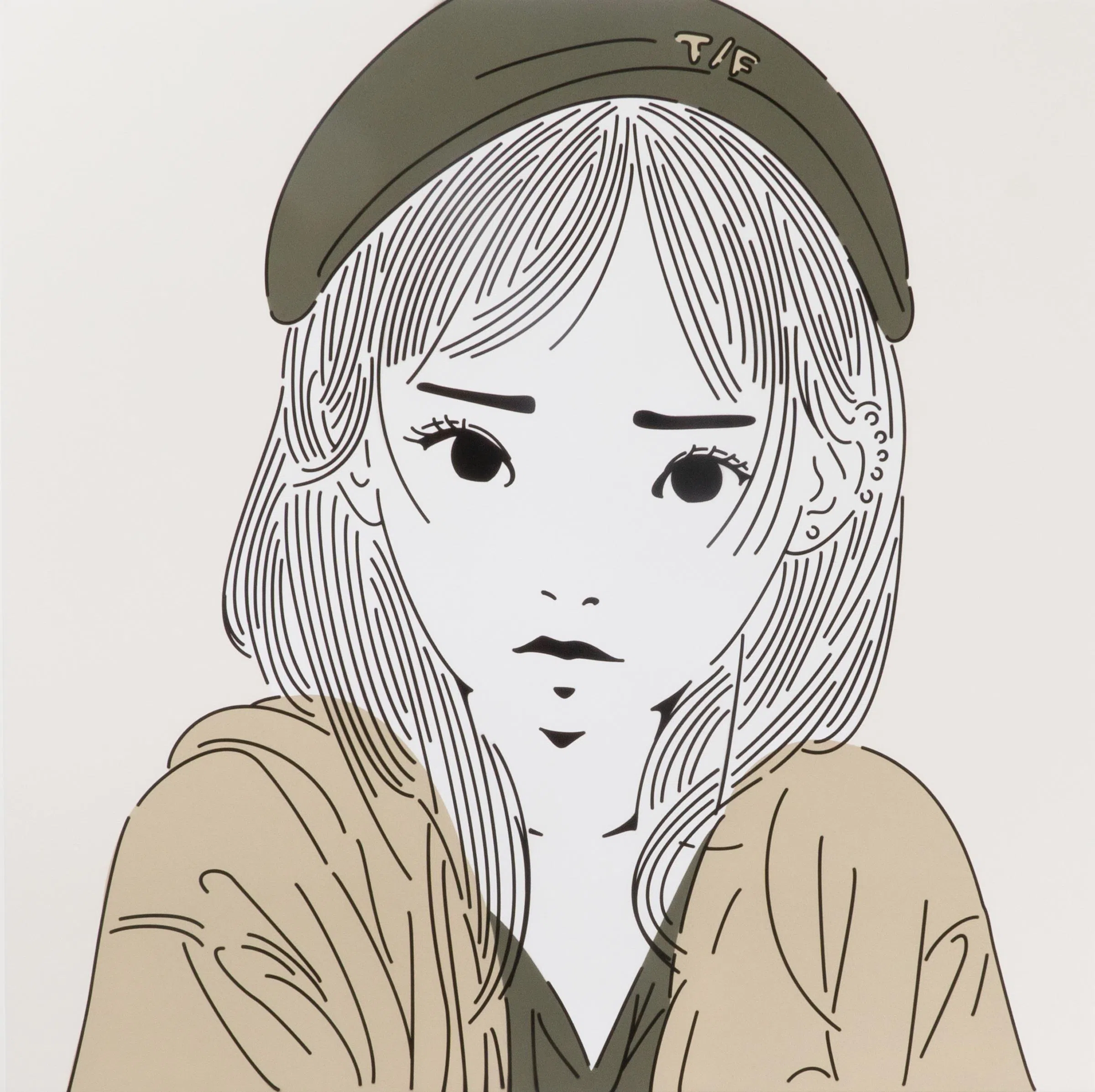 日本艺术家山口真人帆布亚克力画“SIKI*PLT3.0*GB”（2023）。（主办方提供）