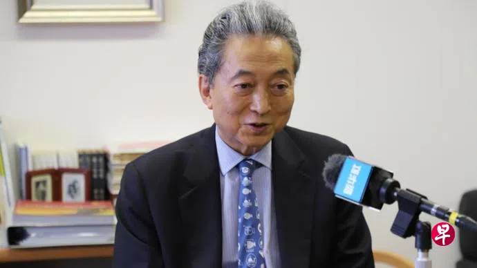 日本前首相鸠山由纪夫星期四（1月29日）再度批评高市破坏日中关系，“不能让她继续担任首相”。 （互联网）