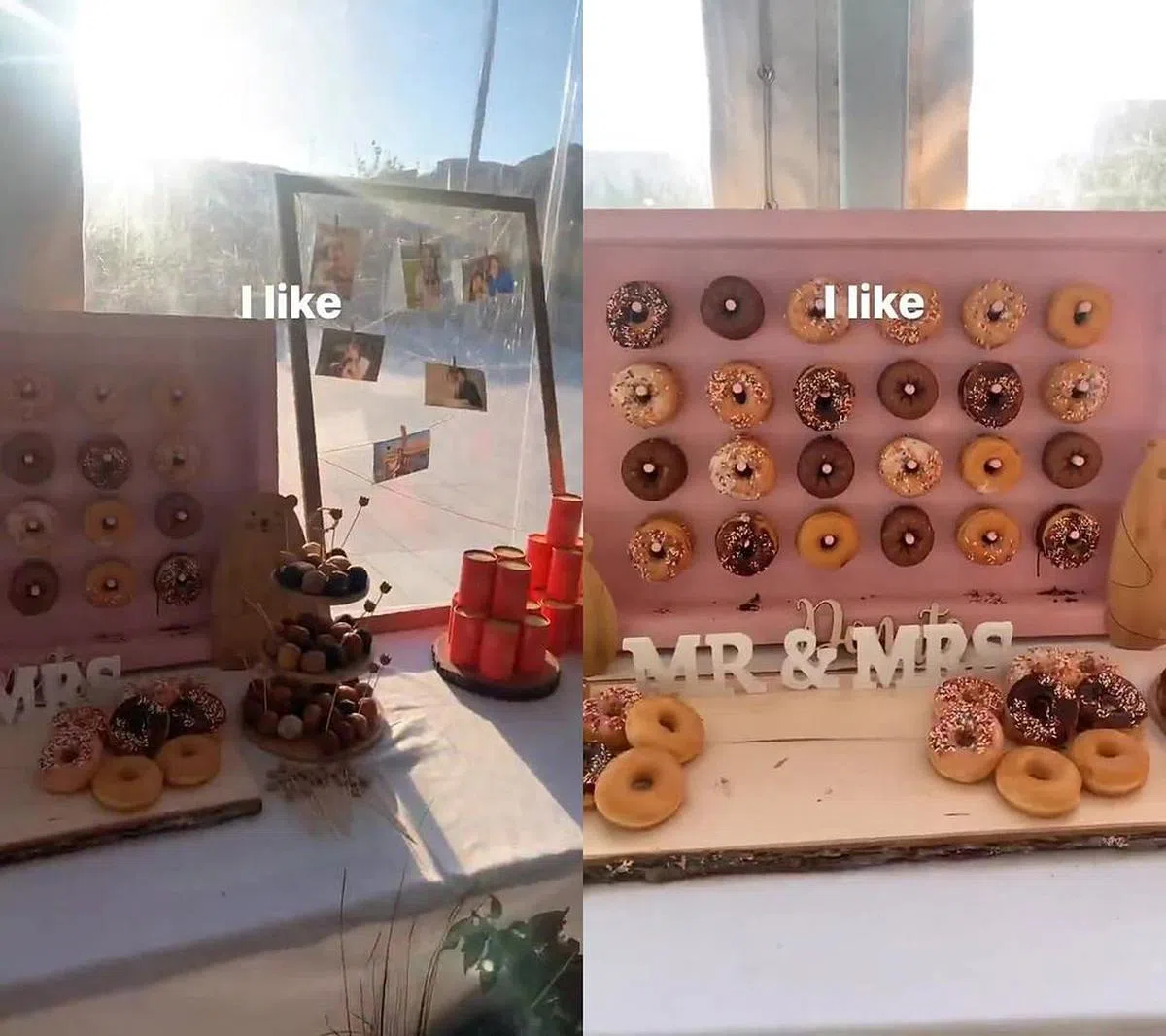 受邀出席孔晓振与凯文吴婚礼的宾客分享婚礼现场照。（互联网）