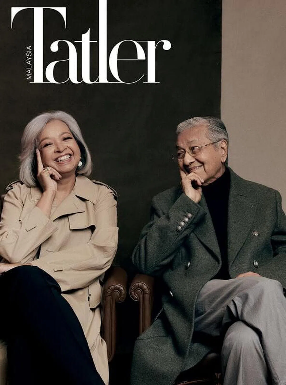 马哈迪的助理马烈礼端9月3日澄清表示，这西装外套是马国时尚杂志《Tatler》为马哈迪及女儿马丽娜拍摄造型照时提供的，仅供拍摄用途，并非马哈迪所有。（马烈礼端推特照片）