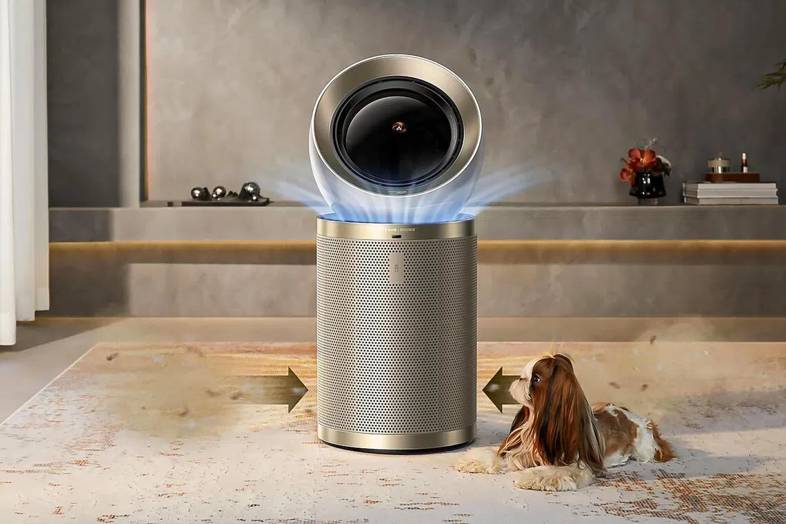 Dreame空气净化器能加强室内空气流通，适合本地温热气候使用。（商家提供）