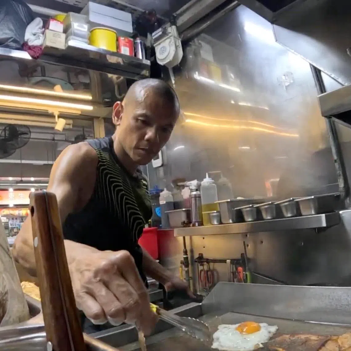 尹志城坦言这是他人生中最小的厨房，但却给他带来最大的满足感。（萧康达摄）