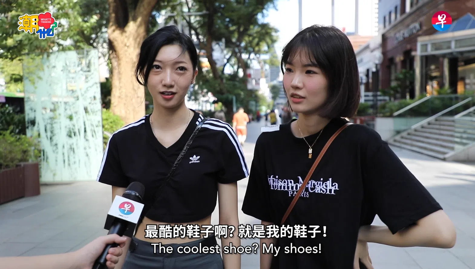 街坊年轻人到底喜欢什么鞋款（林泽锐摄）