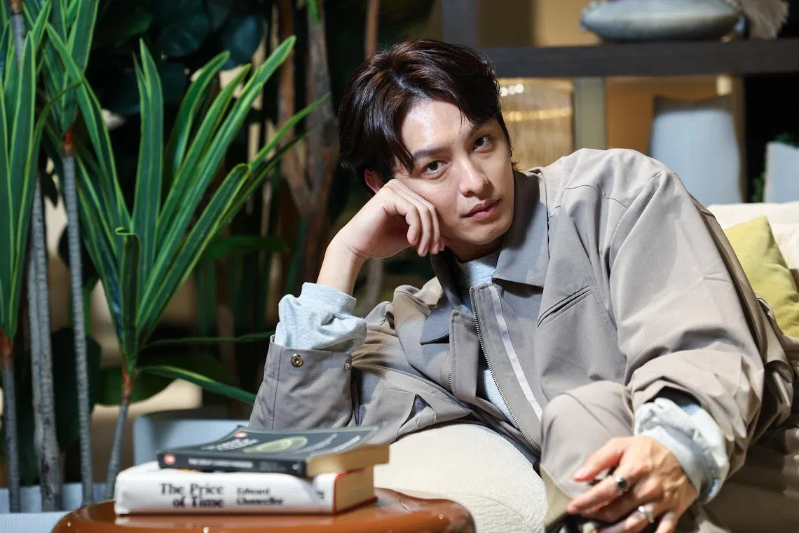 曹佑宁10年前从棒球选手转当演员。（陈渊庄摄）