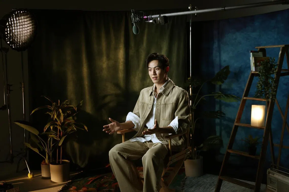 两天的拍摄中最让陈业文费心的是录制旁白的部分。（梁麒麟）