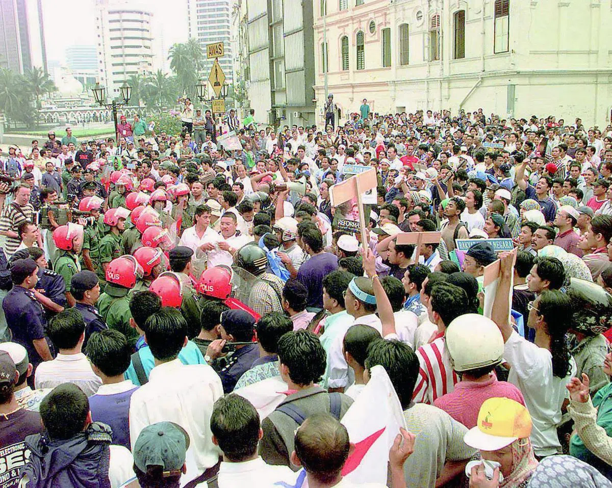 “烈火莫熄”运动现场。（档案照）