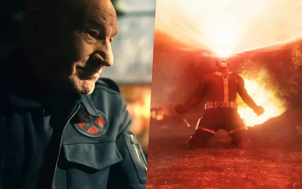 Patrick Stewart（柏特里克斯图尔特，左图）和James Marsden（詹姆斯马斯登）将分别以《X战警》经典角色“X教授”和“镭射眼”现身《复仇者联盟5》。（《复仇者联盟5》预告片截图）