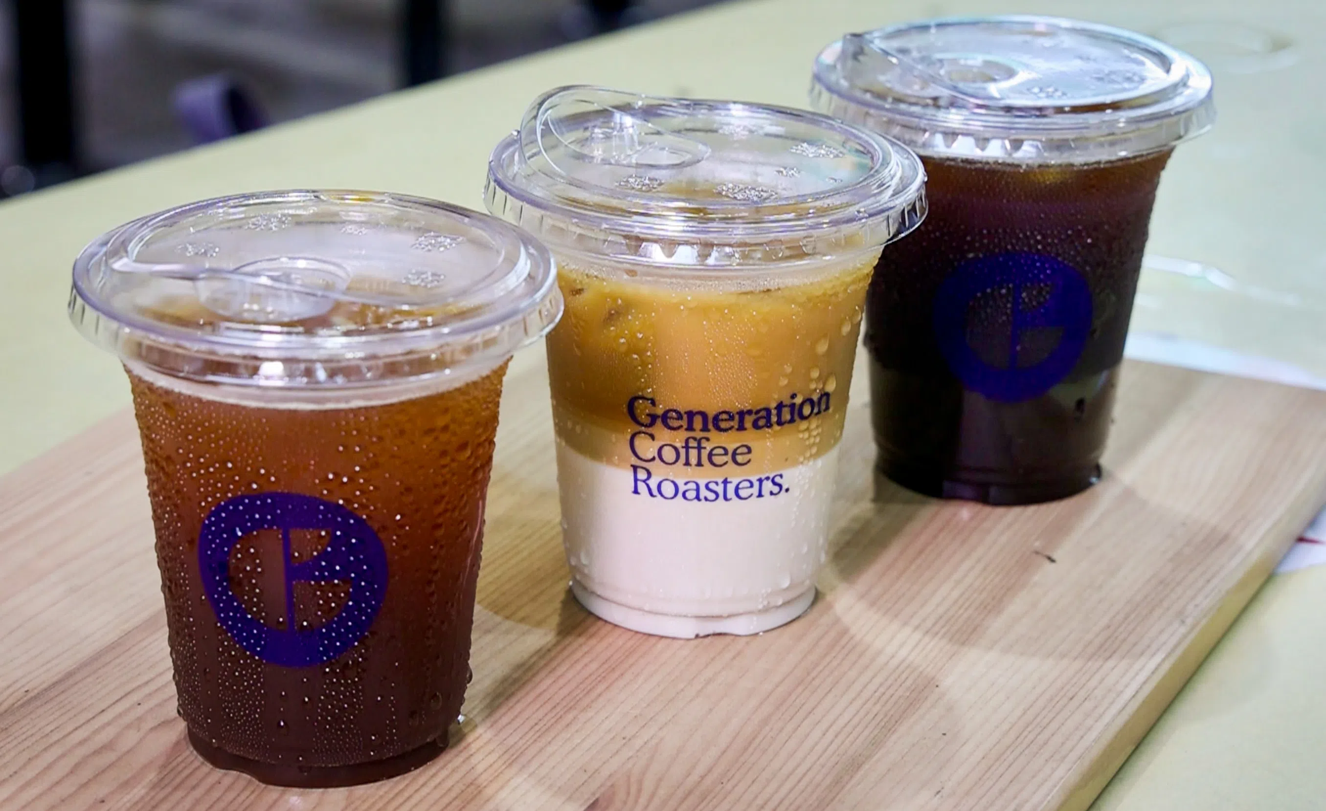 “一代咖啡”售卖的冷咖啡饮料。（严宣融摄）