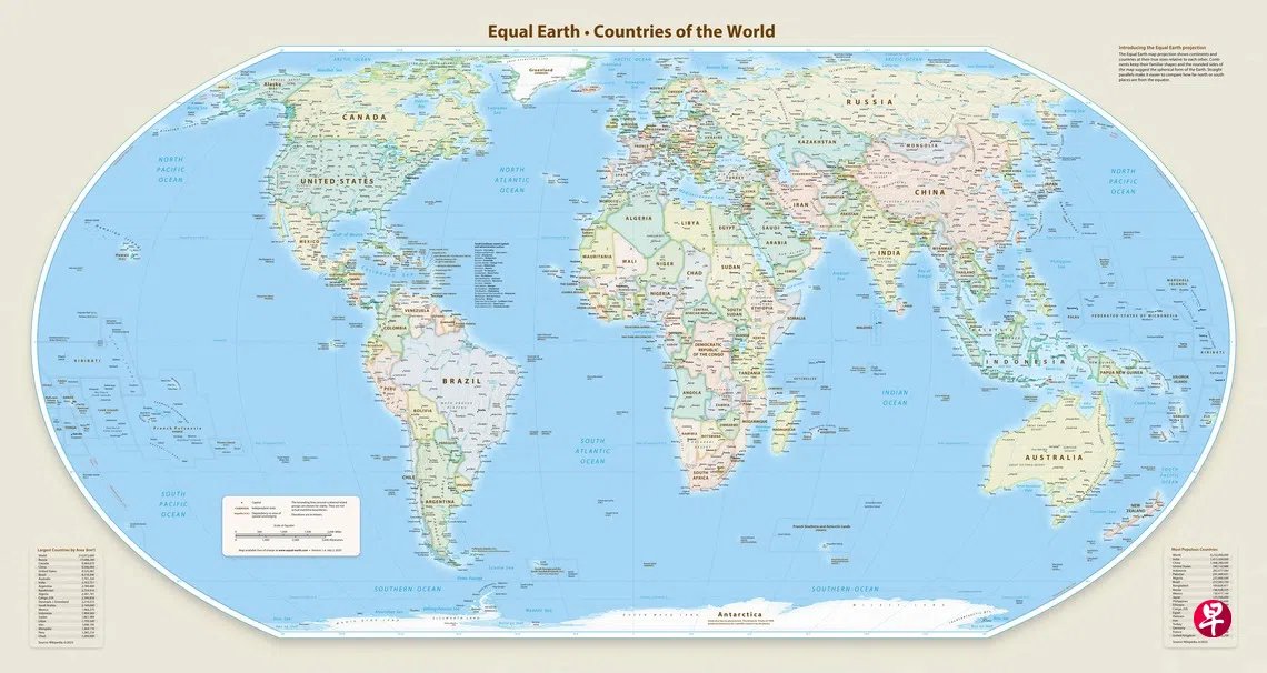 联合国支持展现非洲真实大小地图 美国唯一投反对票