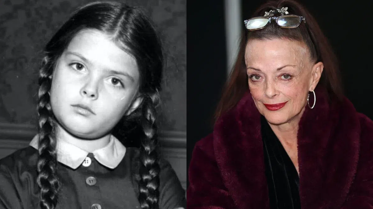 丽莎洛林（右图）5岁主演了《阿达一族》的“星期三”（左图），怪诞且忧郁的丰富表演让她成为家喻户晓的童星。（互联网）