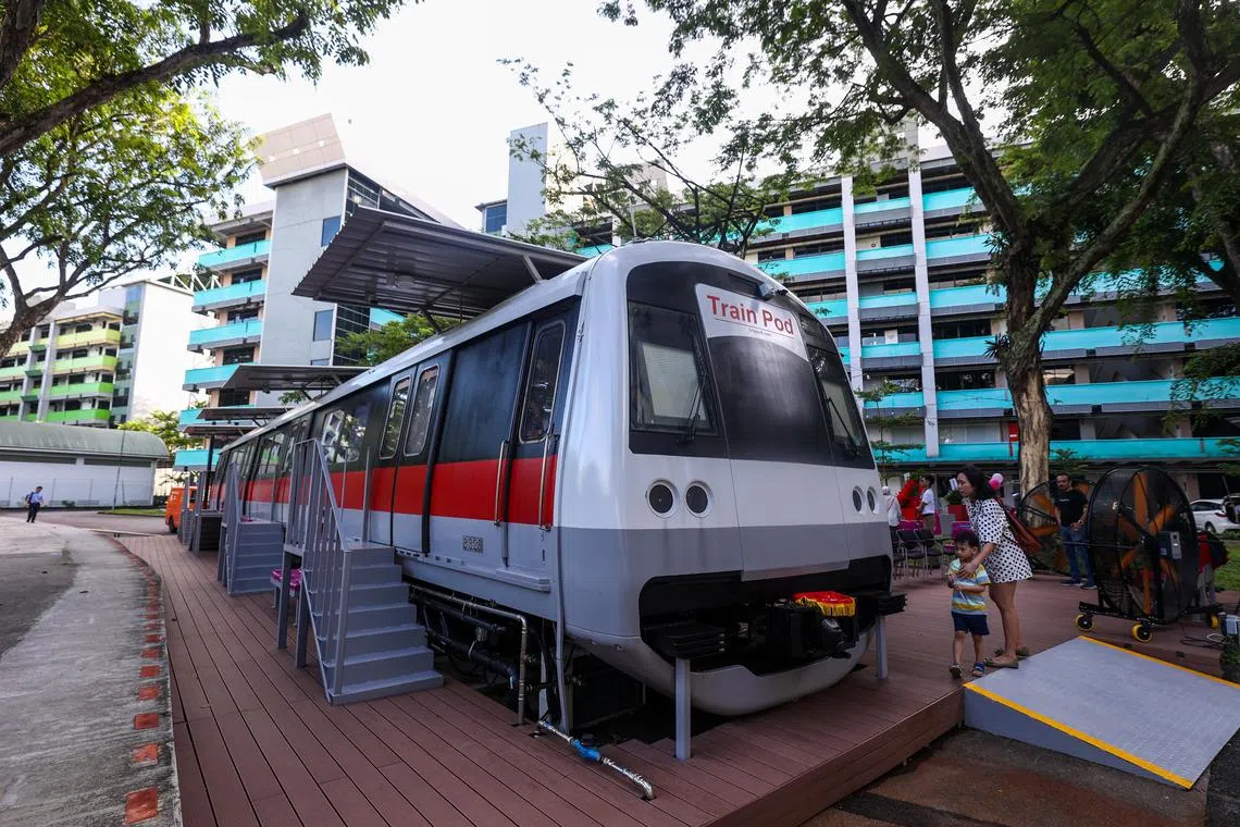 名为地铁舱@纬壹（Train Pod@one-north）的概念式酒店星期五（4月11日）晚上正式推出。（白艳琳摄）