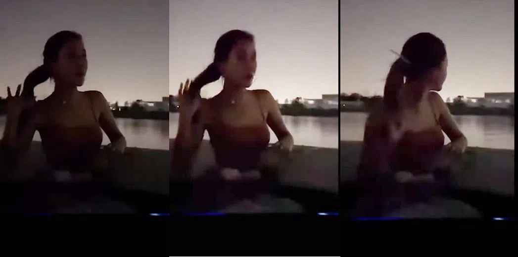 网友发现Tangmo生前最后一次直播时曾疑似做出国际求救手势“5-4-0”.（图/互联网）