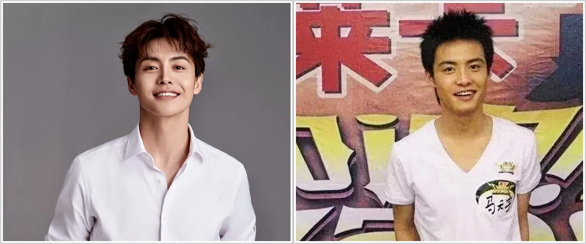 据说马天宇（左）当酒保时在客人提议参加了《加油好男儿》（右），从此改变了一生。（取自艺人工作室微博、互联网）