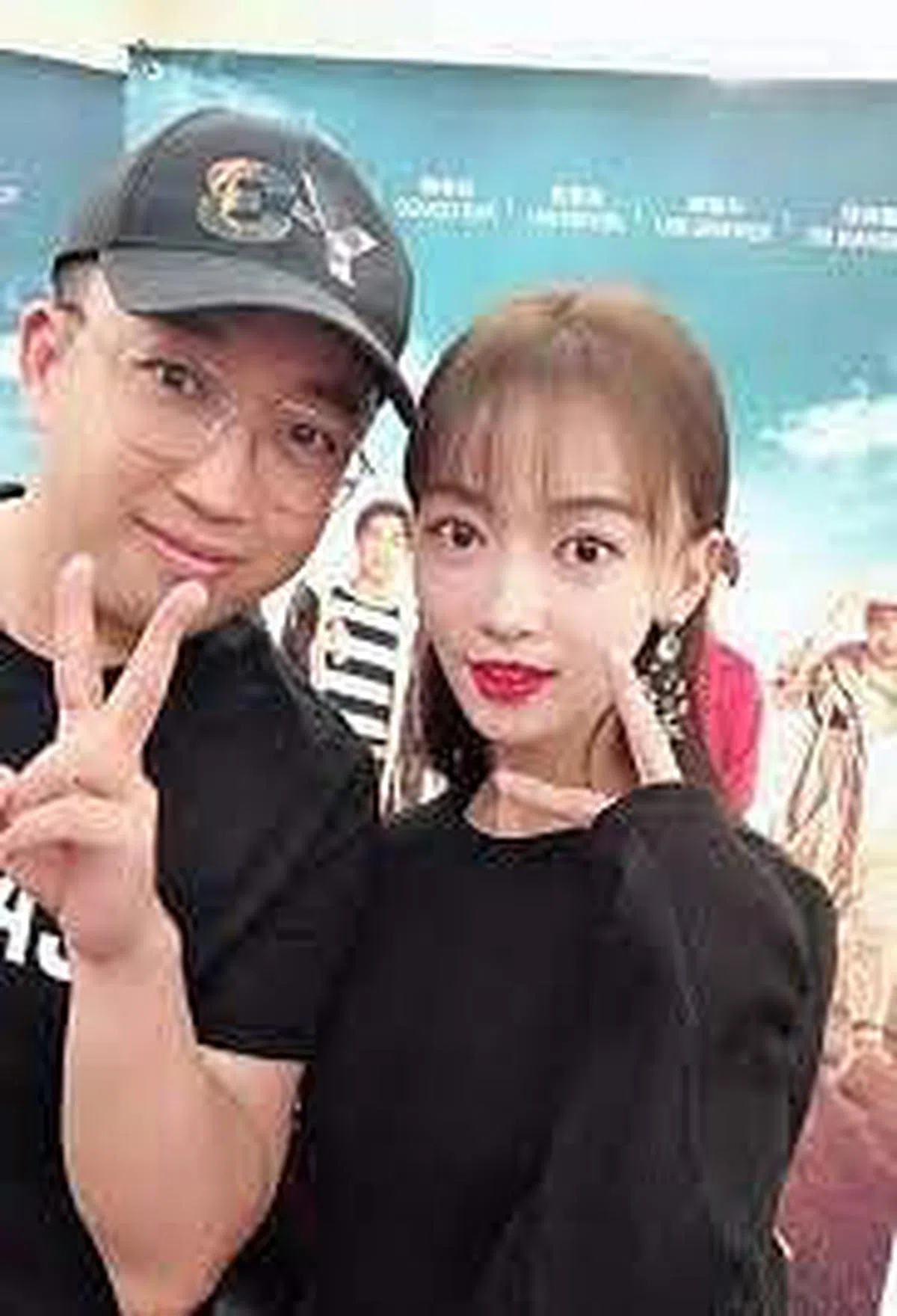 于正（左）一手把吴瑾言捧红。（互联网）