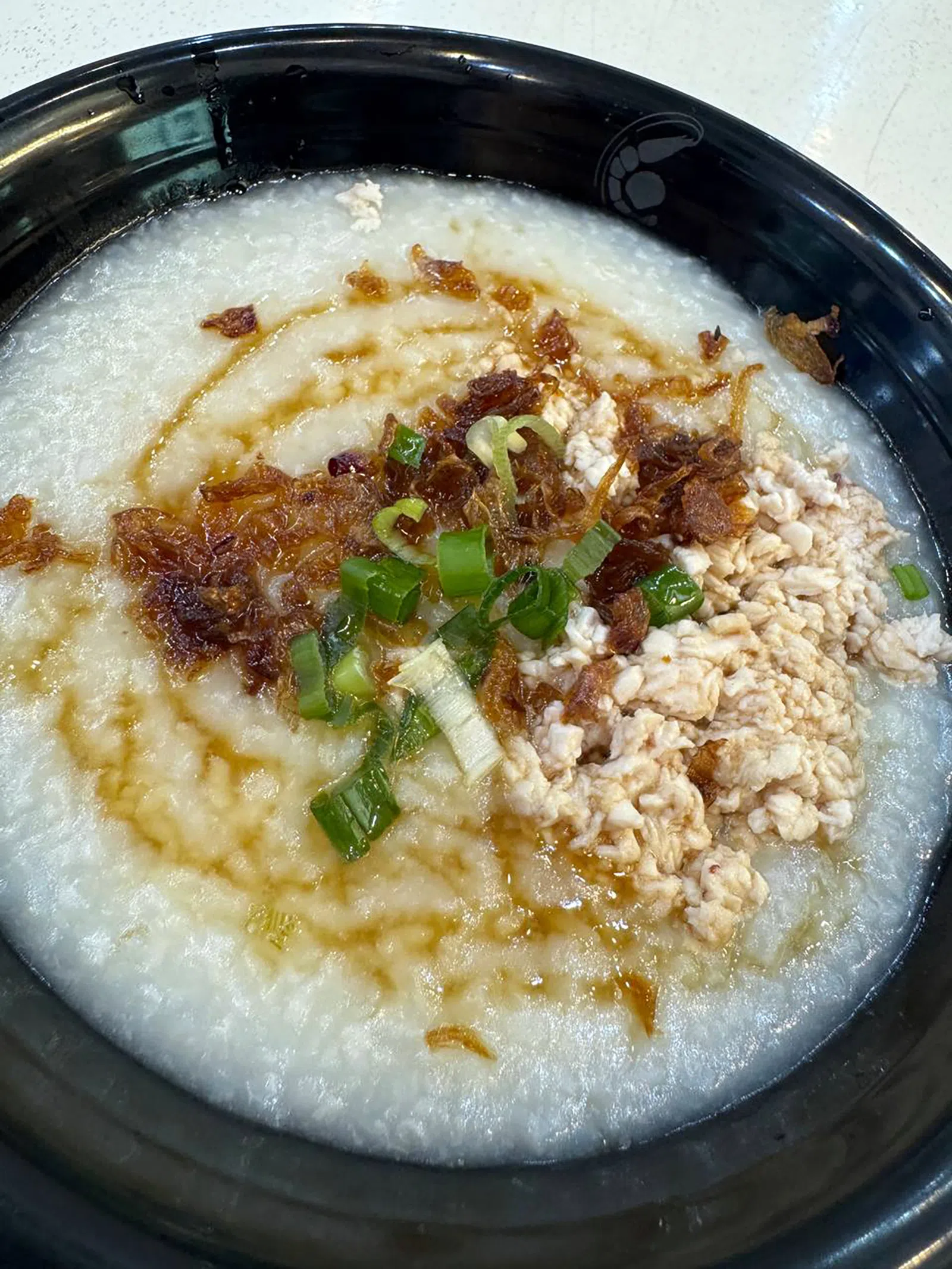 $2清真鸡丝粥。