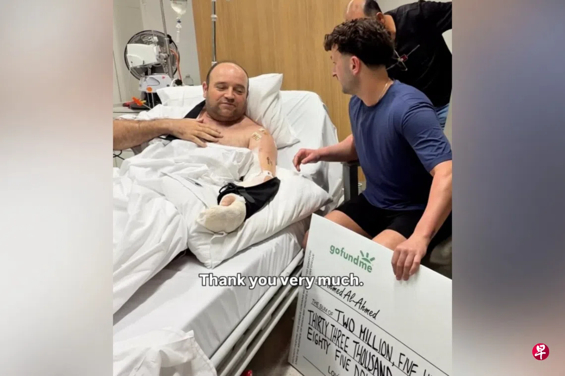 邦迪英雄艾哈迈德获逾250万澳元善款| 联合早报