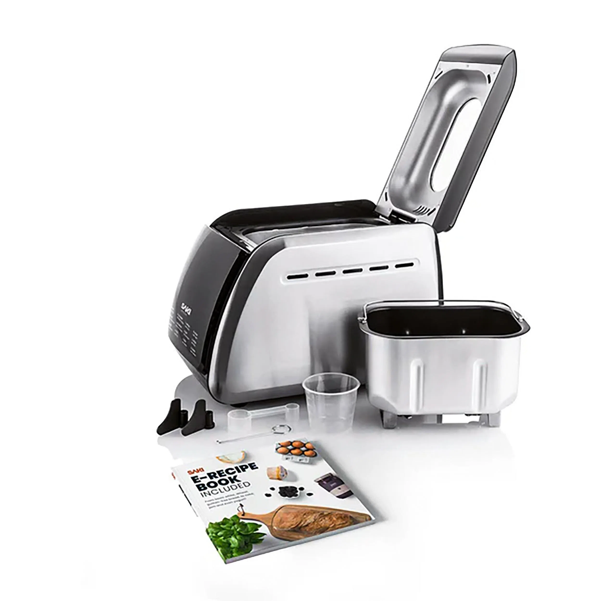 Saki Artisan面包机附送全彩食谱书，收录各种烘焙配方。（商家提供）