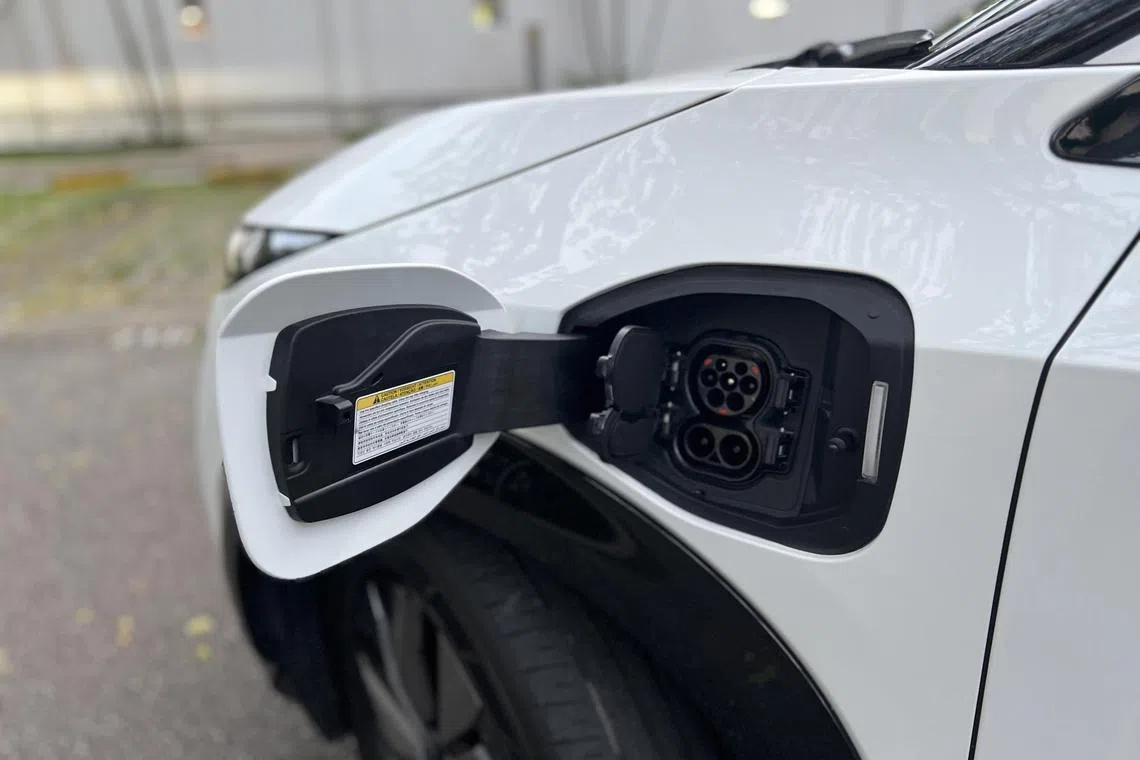 Ariya支持50kW直流快充，方便快捷。（吴庆康摄）