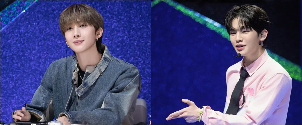 《星光》导师之一的Hui（左）重遇之前一同参加另一档韩国选秀的宿舍室友李多乙，一度感触得快落泪。（爱奇艺国际站提供）