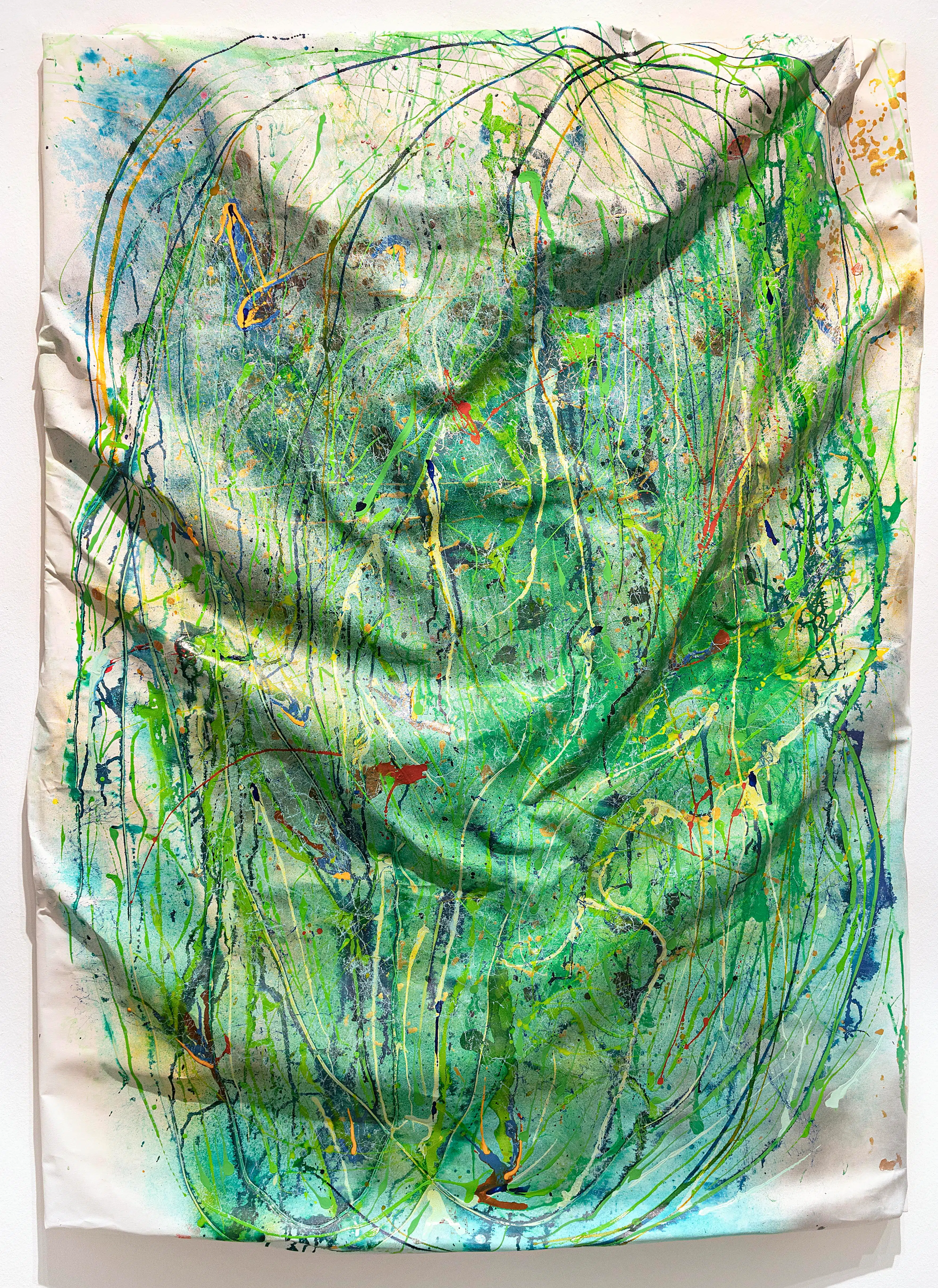 许英峻的油画作品《季风》。（画家提供）