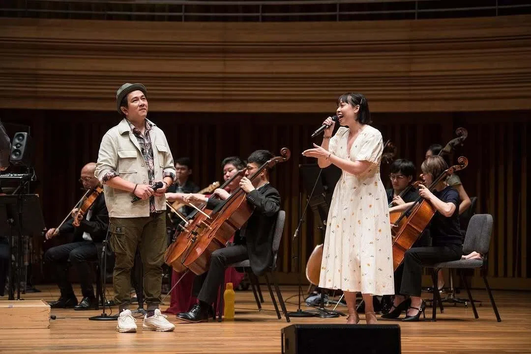 潘嗣敬（左）经常和太太沈淑蔚搭档演出，两人是生活也是工作上的好伙伴。（取自沈淑蔚IG）